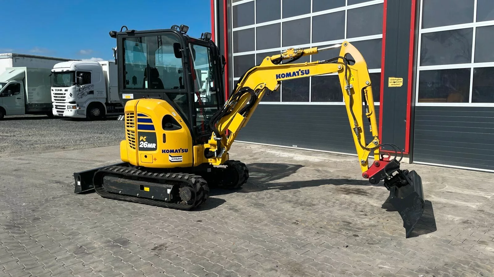 Fahrzeugabbildung Komatsu PC 26 MR-5 Minibagger (693 hrs)