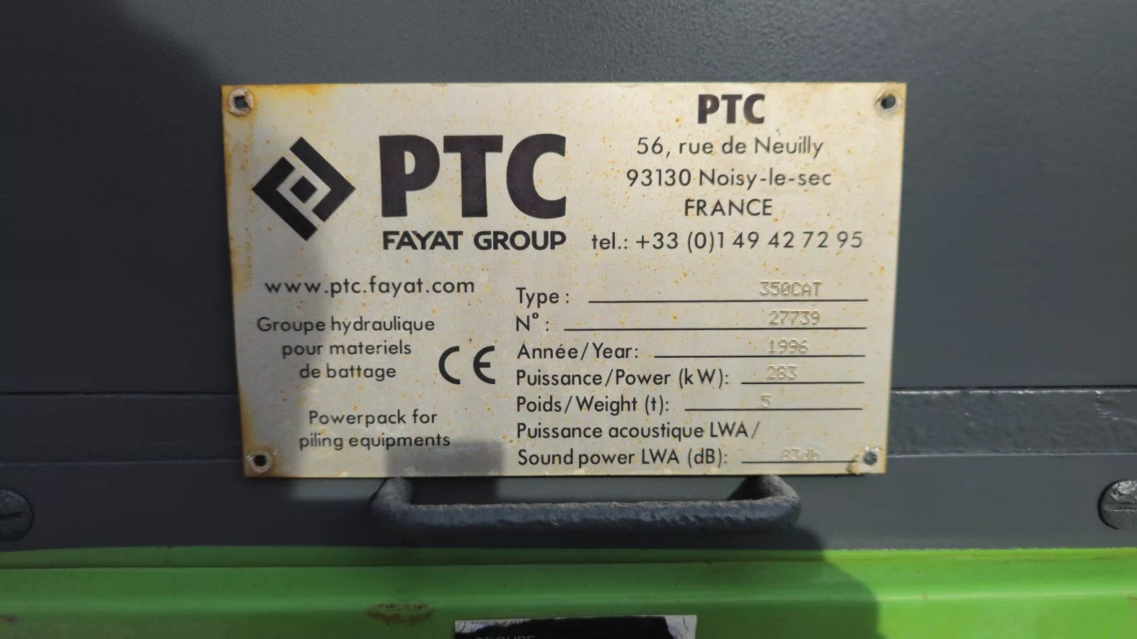 Fahrzeugabbildung Andere PTC 25H2 Freireiter / Pfahlhammer-Extraktor