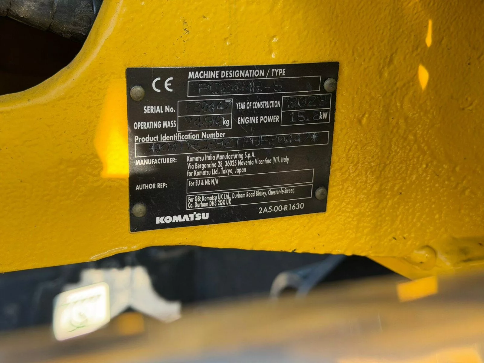 Fahrzeugabbildung Komatsu PC 24 MR-5 Minibagger