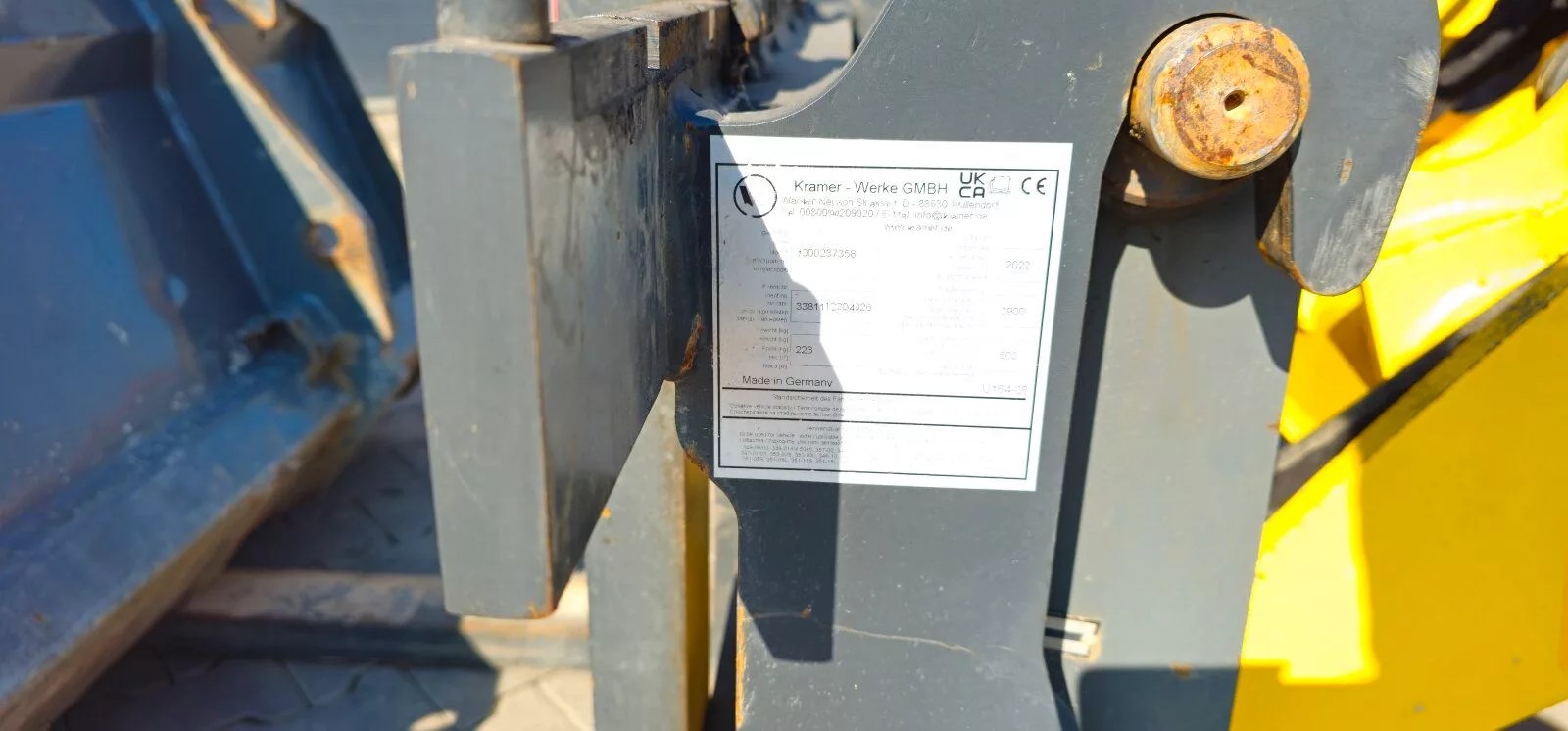 Fahrzeugabbildung Kramer 5055 Diesel (349) Schaufel+Gabel Gewicht 4.500kg