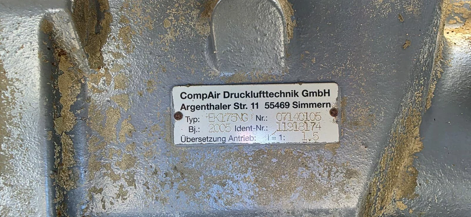 Fahrzeugabbildung Atlas Copco Compair C110-9 / Kompressor 11.3 bar / 9 m3
